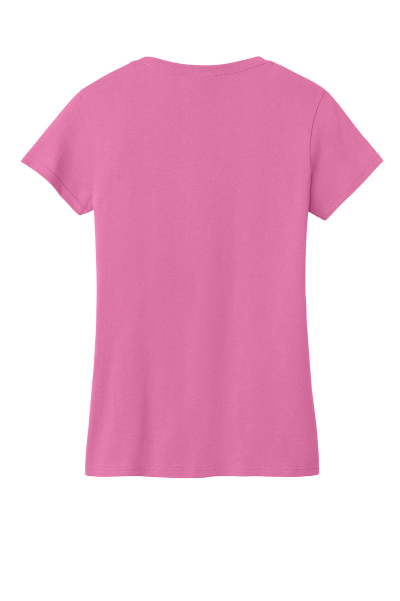 Gildan Women's Heavy Cotton 100% Cotton V-Neck T-Shirt - Azalea