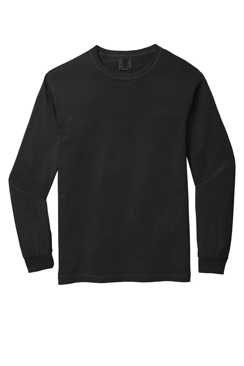COMFORT COLORS  Heavyweight Ring Spun Long Sleeve Tee - Black