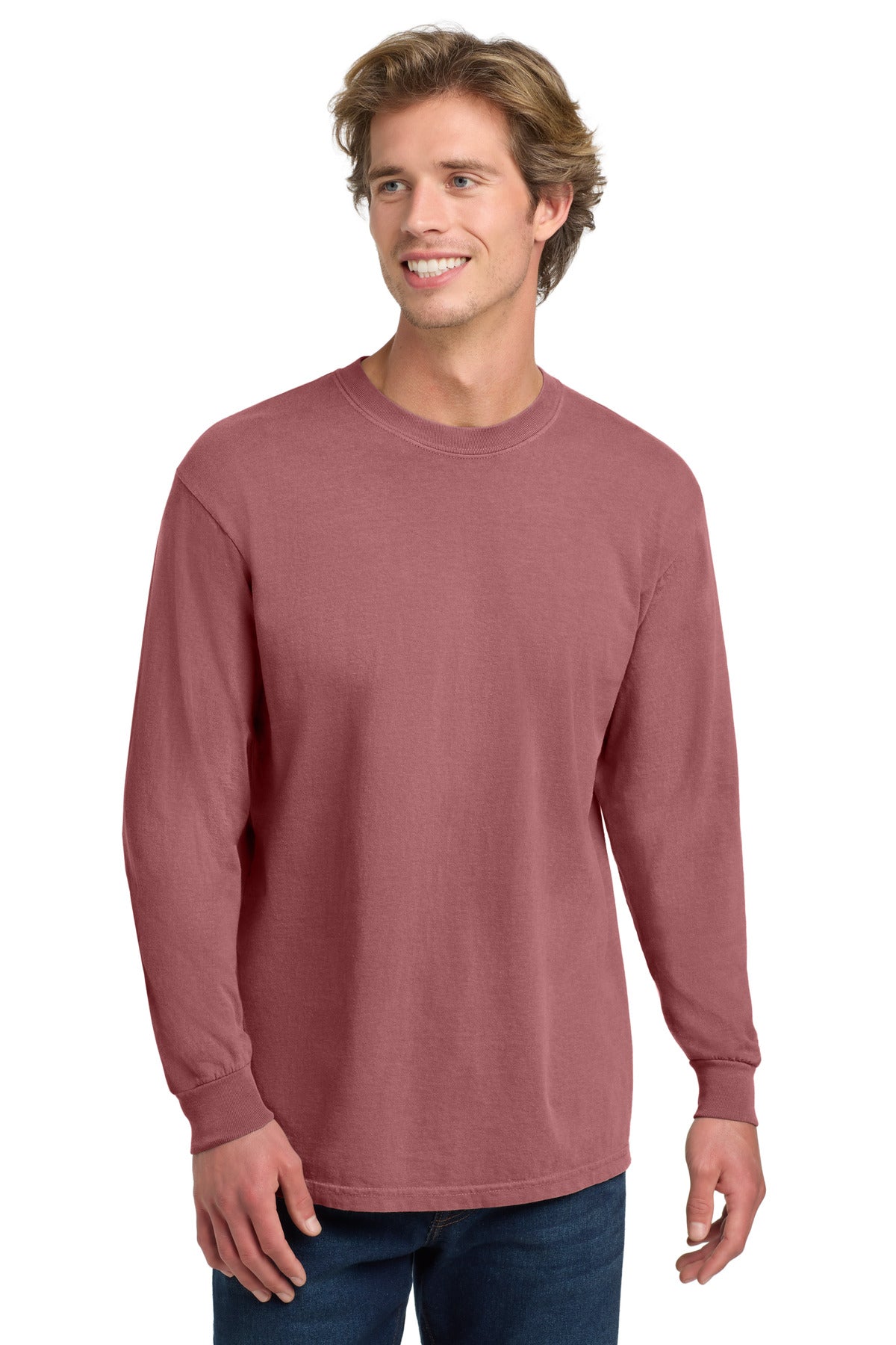 COMFORT COLORS  Heavyweight Ring Spun Long Sleeve Tee - Brick