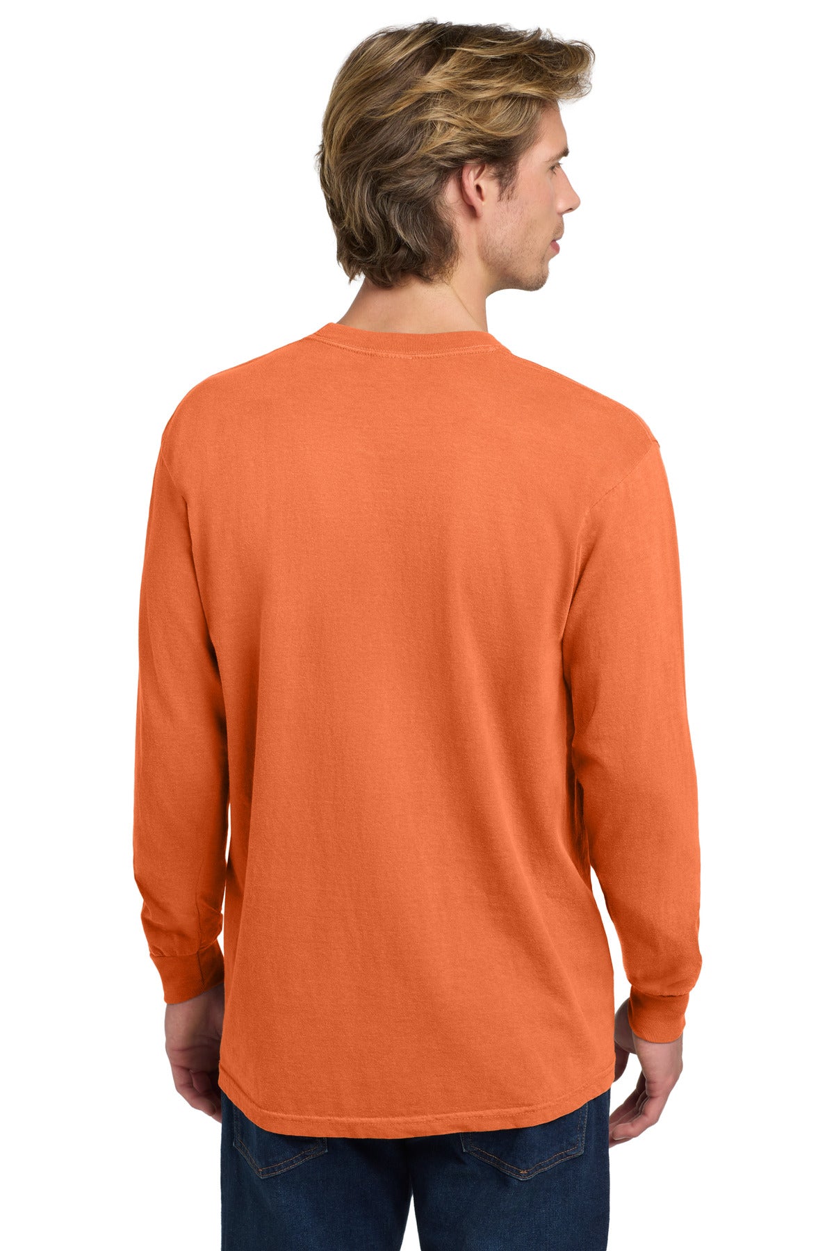 COMFORT COLORS  Heavyweight Ring Spun Long Sleeve Tee - Burnt Orange