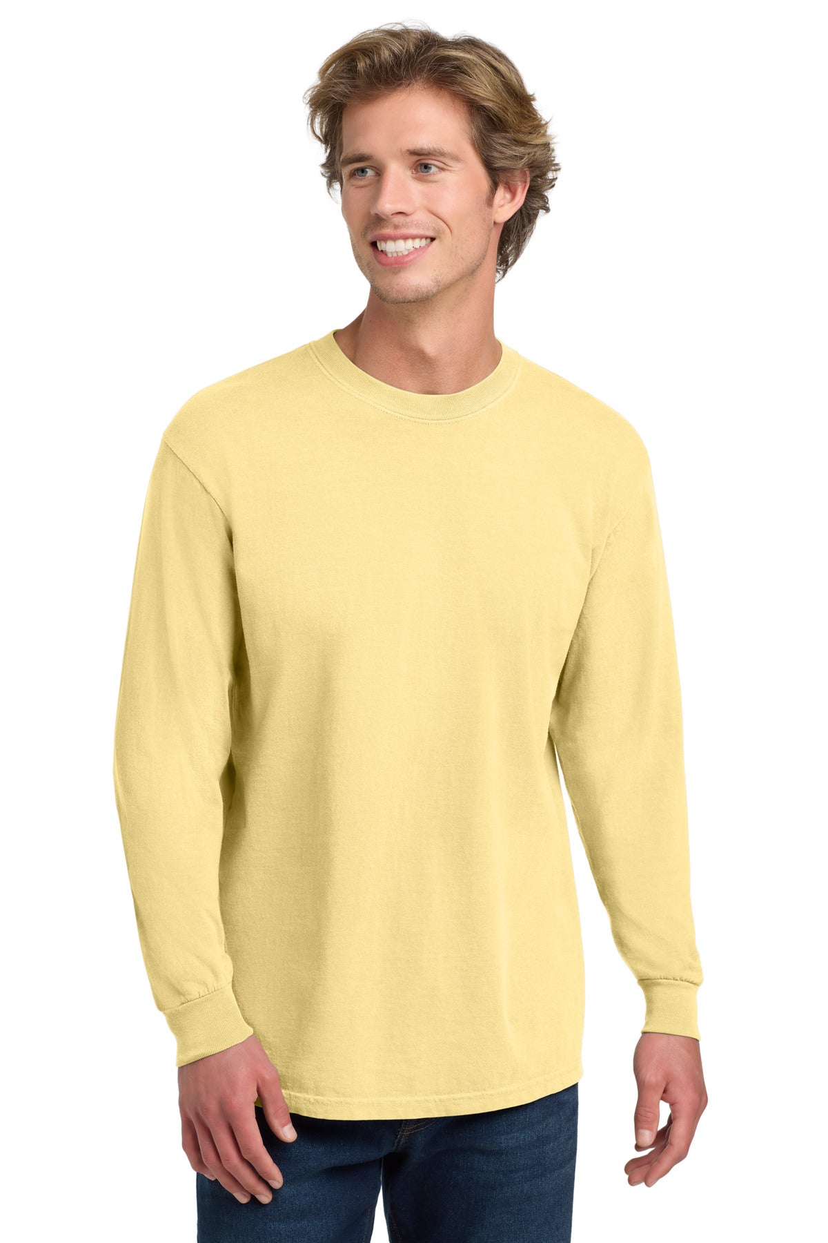 COMFORT COLORS  Heavyweight Ring Spun Long Sleeve Tee - Butter