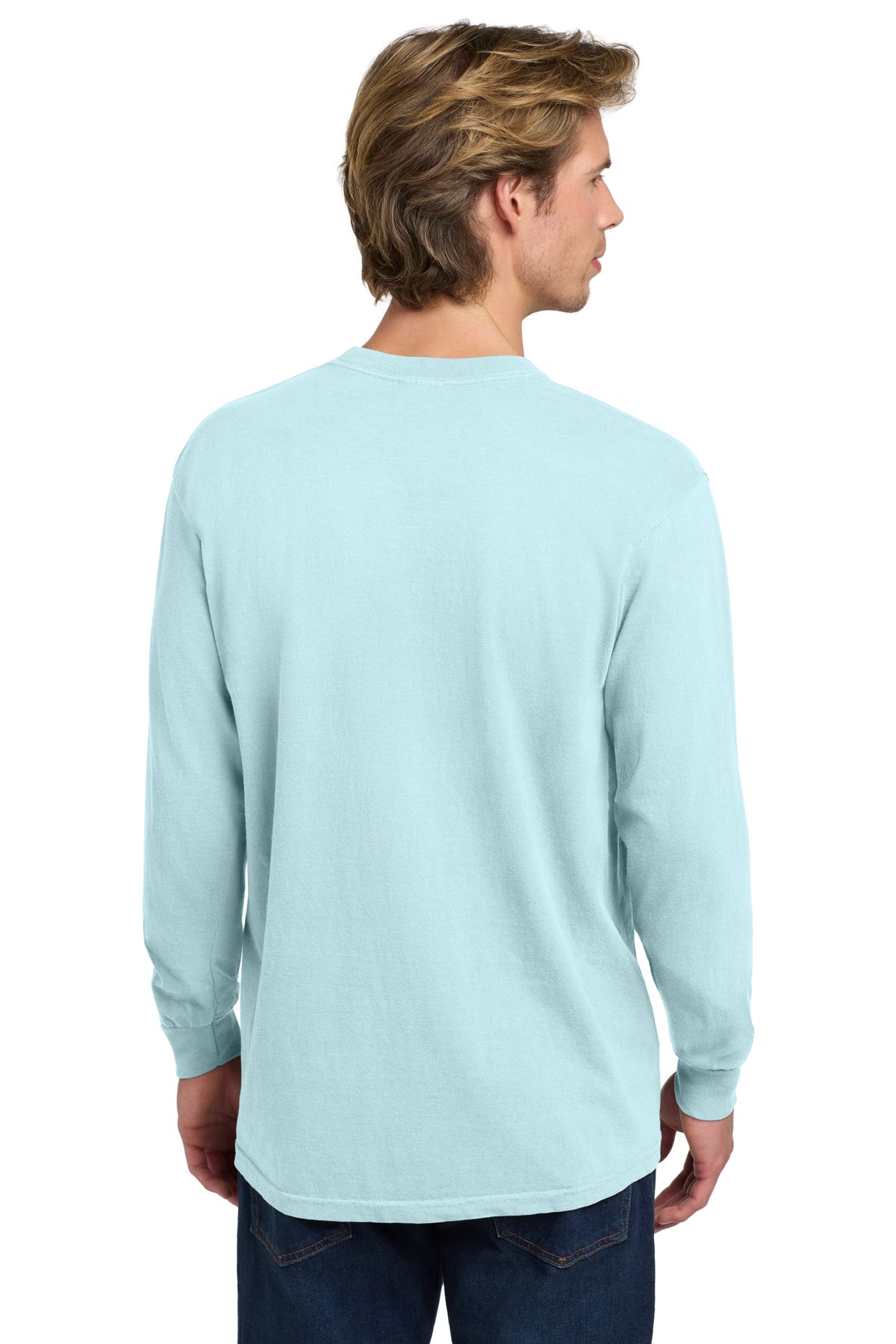 COMFORT COLORS  Heavyweight Ring Spun Long Sleeve Tee - Chambray