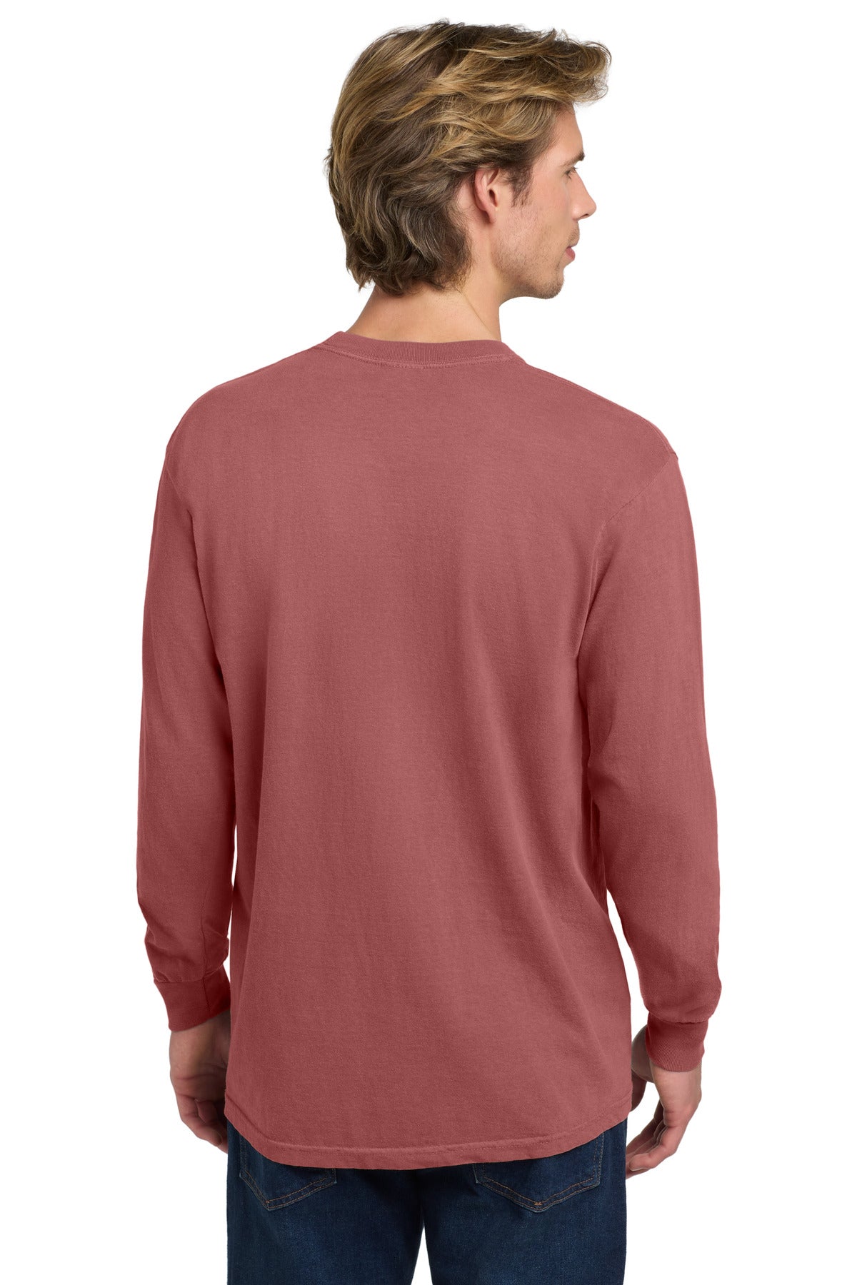 COMFORT COLORS  Heavyweight Ring Spun Long Sleeve Tee - Crimson