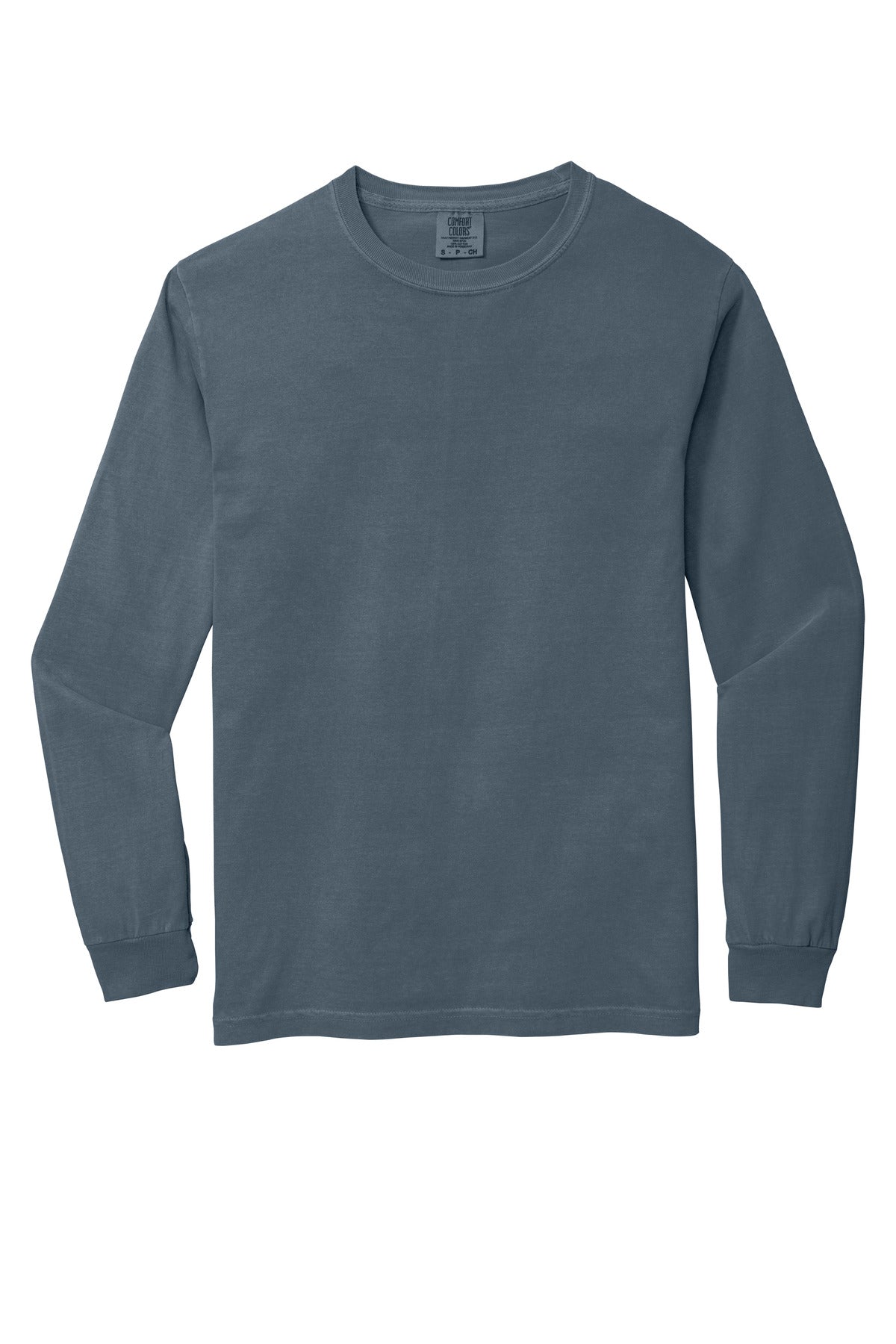 COMFORT COLORS  Heavyweight Ring Spun Long Sleeve Tee - Denim