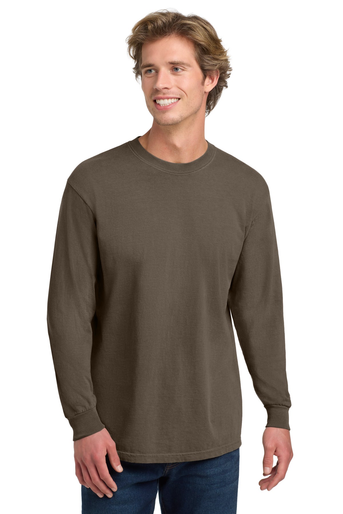 COMFORT COLORS  Heavyweight Ring Spun Long Sleeve Tee - Espresso