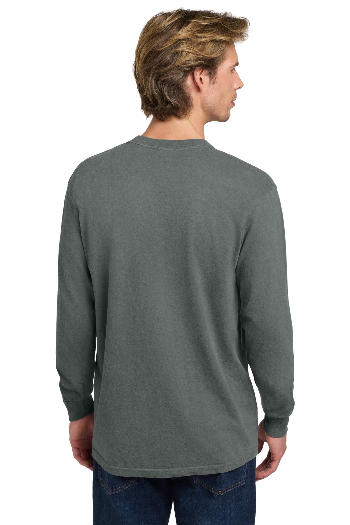 COMFORT COLORS  Heavyweight Ring Spun Long Sleeve Tee - Grey