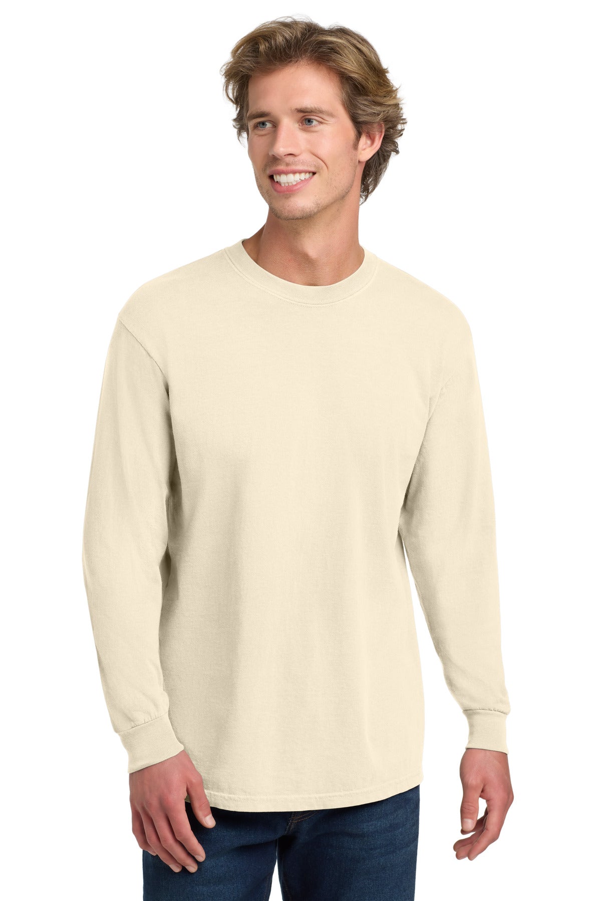 COMFORT COLORS  Heavyweight Ring Spun Long Sleeve Tee - Ivory