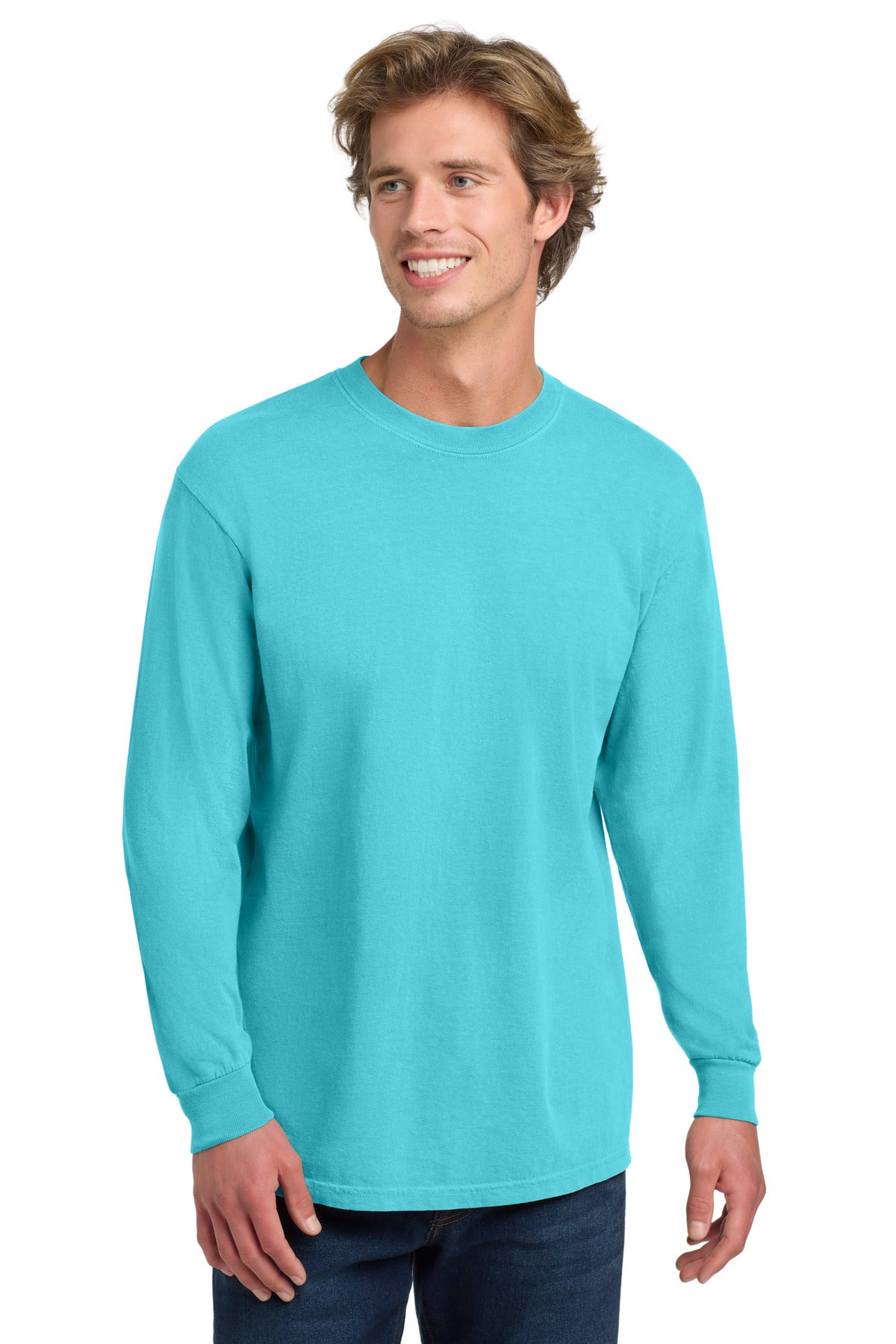COMFORT COLORS  Heavyweight Ring Spun Long Sleeve Tee - Lagoon