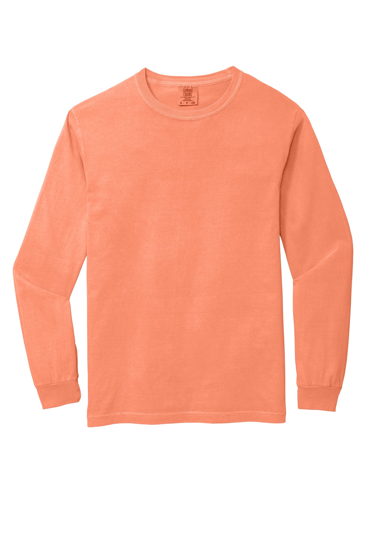 COMFORT COLORS  Heavyweight Ring Spun Long Sleeve Tee - Melon