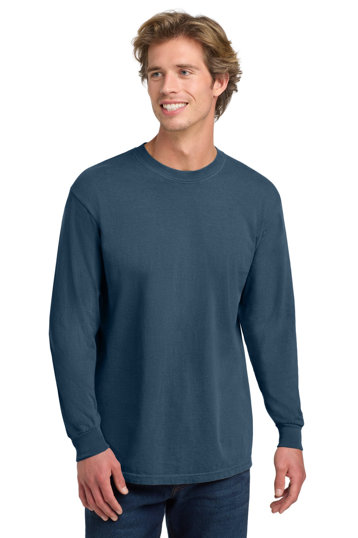 COMFORT COLORS  Heavyweight Ring Spun Long Sleeve Tee - Midnight