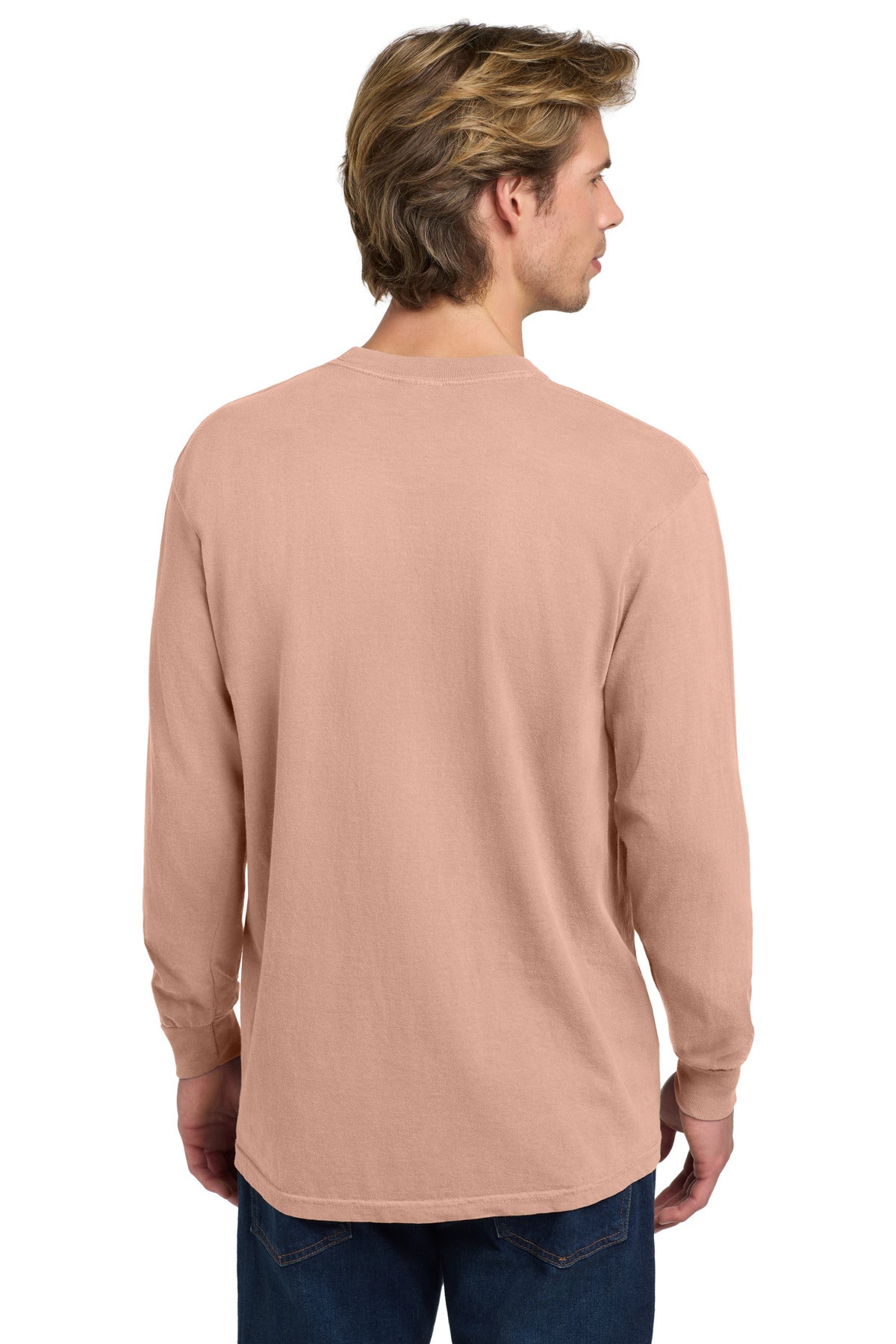 COMFORT COLORS  Heavyweight Ring Spun Long Sleeve Tee - Peachy