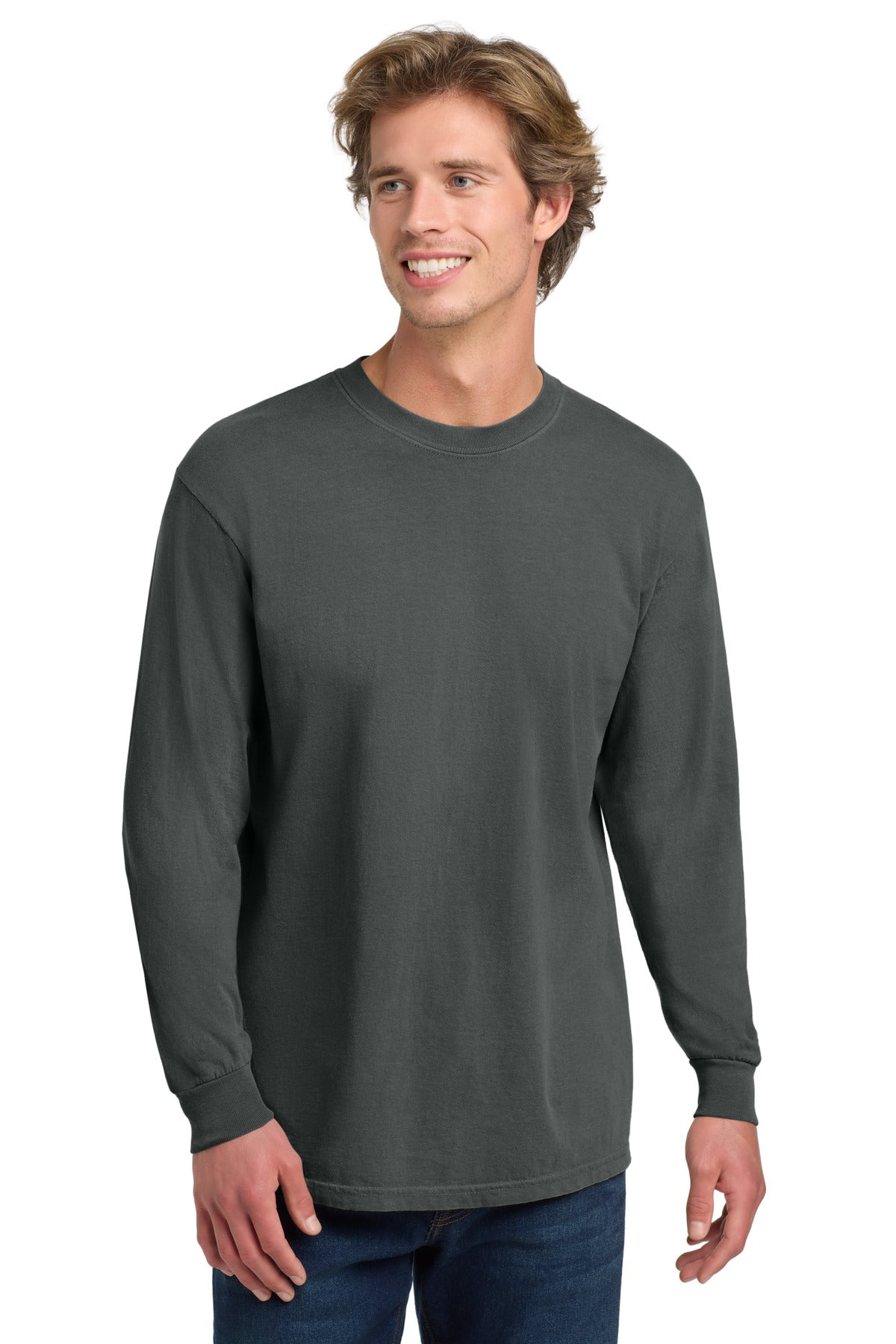 COMFORT COLORS  Heavyweight Ring Spun Long Sleeve Tee - Pepper