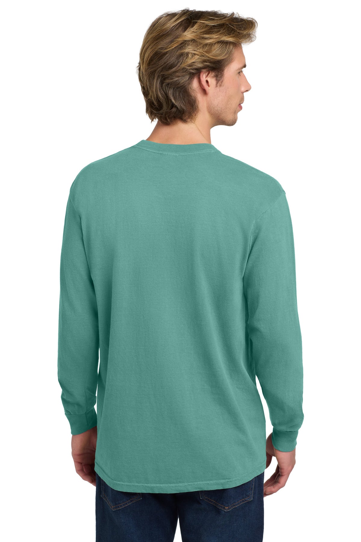 COMFORT COLORS  Heavyweight Ring Spun Long Sleeve Tee - Seafoam
