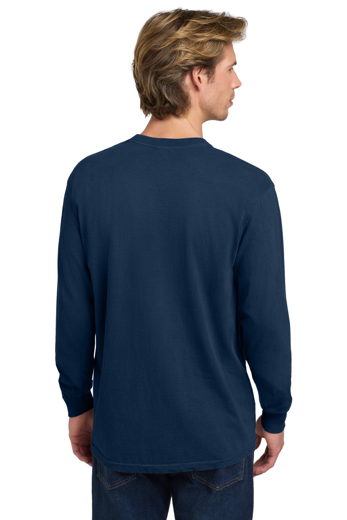 COMFORT COLORS  Heavyweight Ring Spun Long Sleeve Tee - True Navy