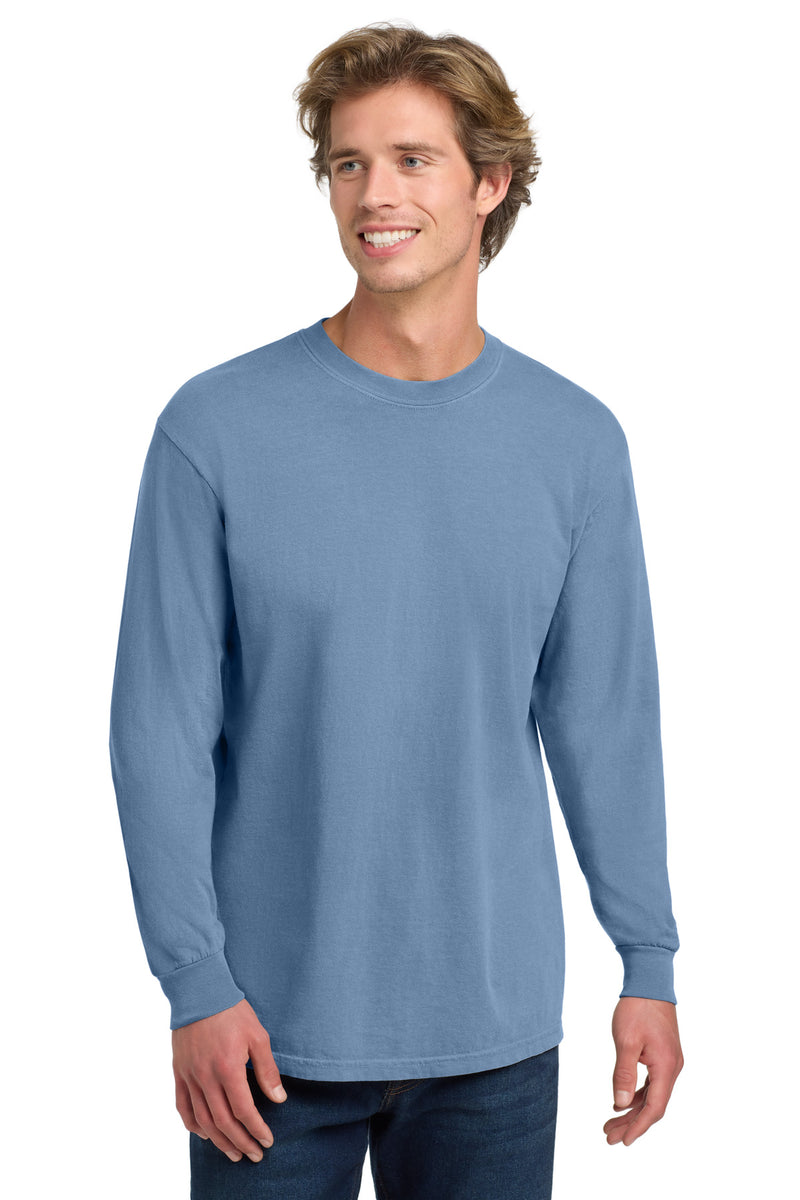 COMFORT COLORS  Heavyweight Ring Spun Long Sleeve Tee - Washed Denim