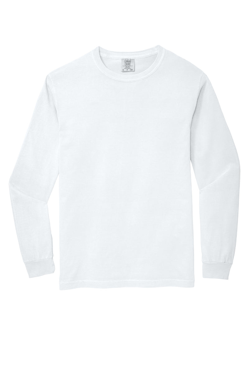 COMFORT COLORS  Heavyweight Ring Spun Long Sleeve Tee - White