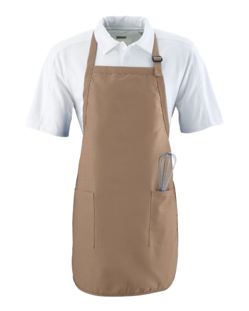 Full Length Apron with Pockets - Khaki