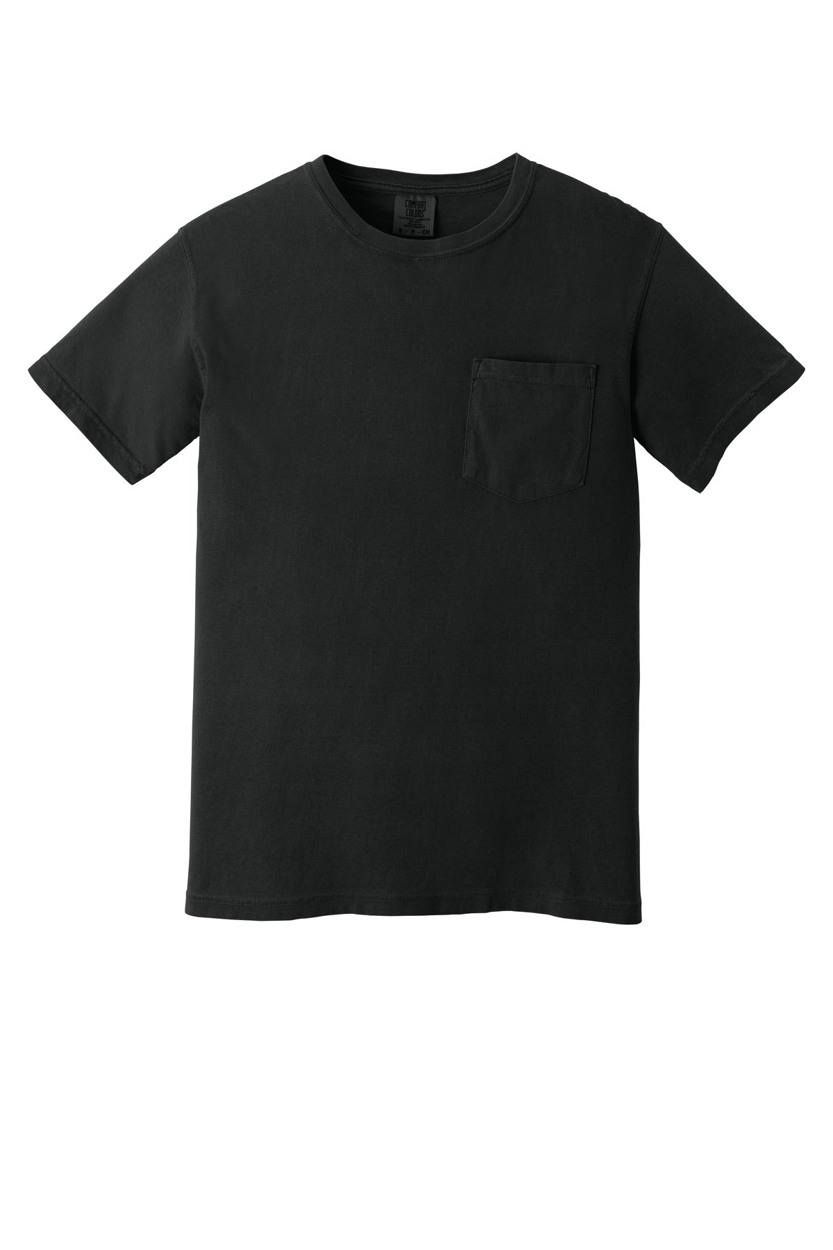 COMFORT COLORS  Heavyweight Ring Spun Pocket Tee - Black
