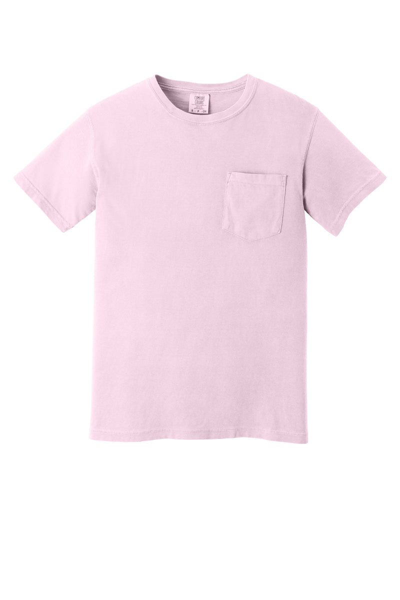 COMFORT COLORS  Heavyweight Ring Spun Pocket Tee - Blossom