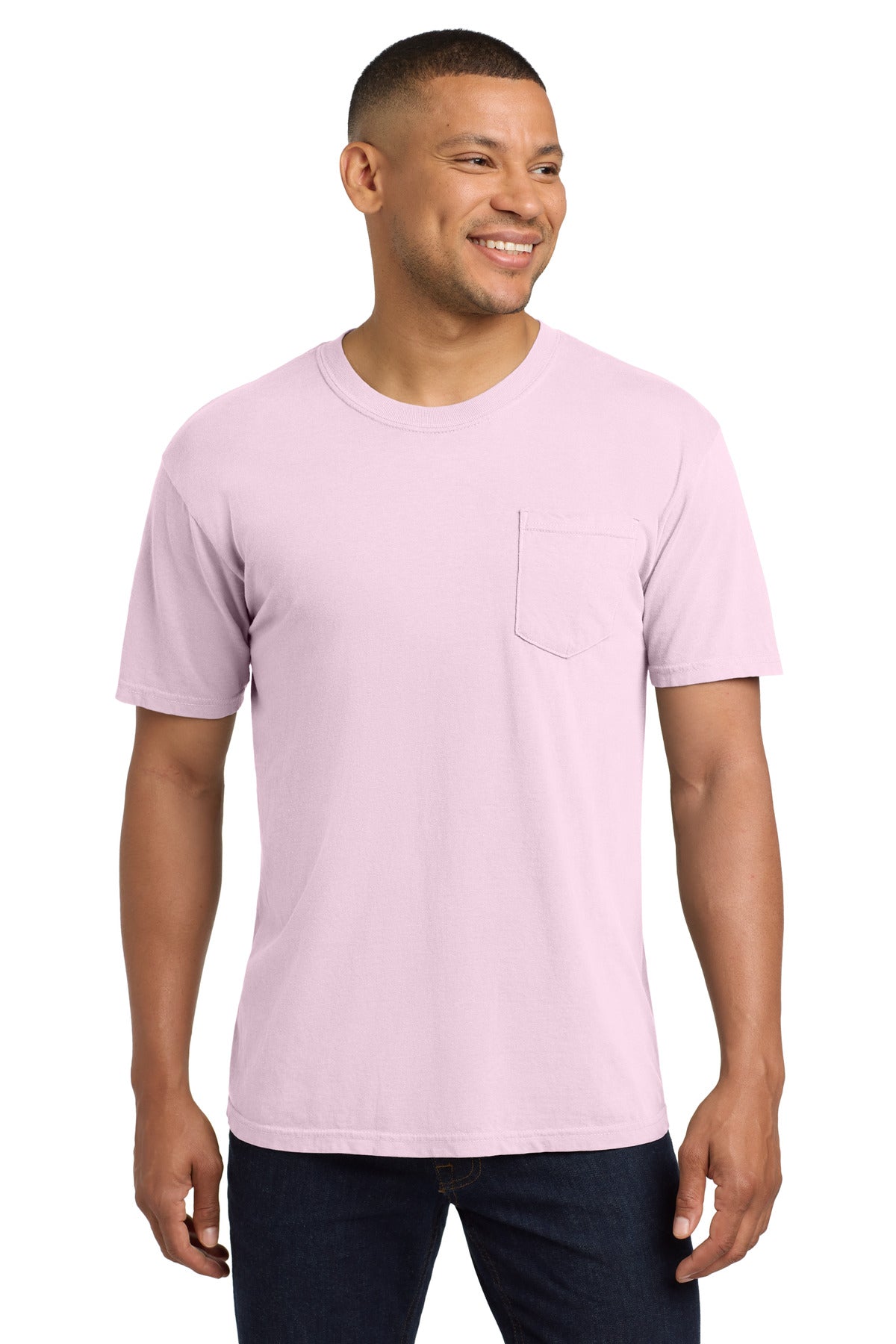 COMFORT COLORS  Heavyweight Ring Spun Pocket Tee - Blossom