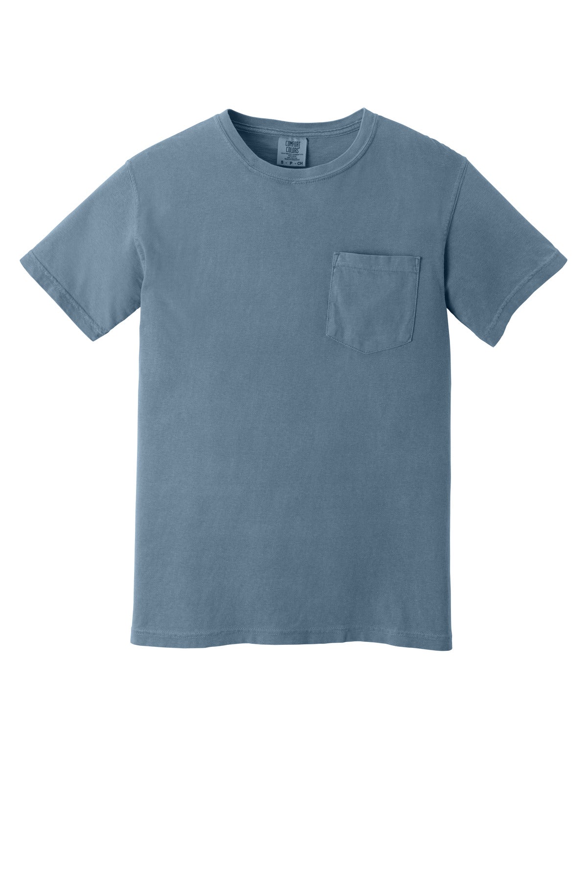 COMFORT COLORS  Heavyweight Ring Spun Pocket Tee - Blue Jean