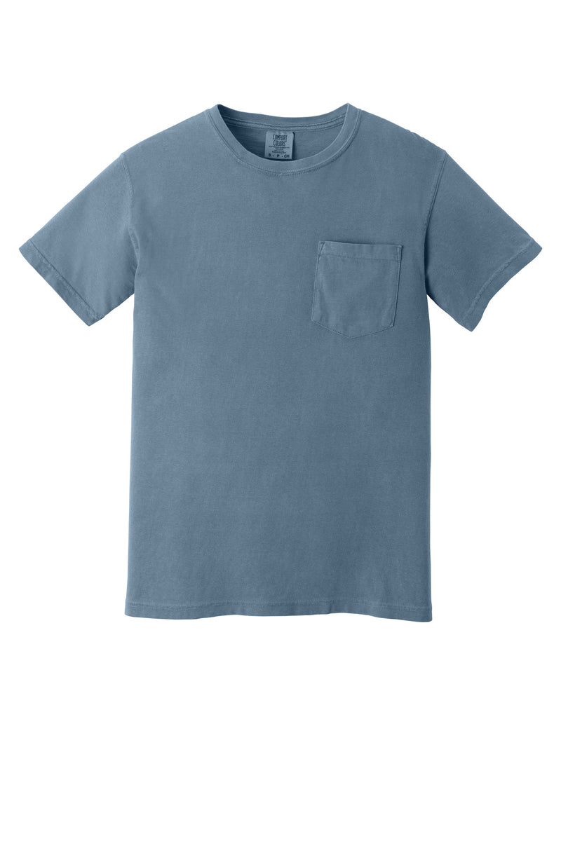 COMFORT COLORS  Heavyweight Ring Spun Pocket Tee - Blue Jean