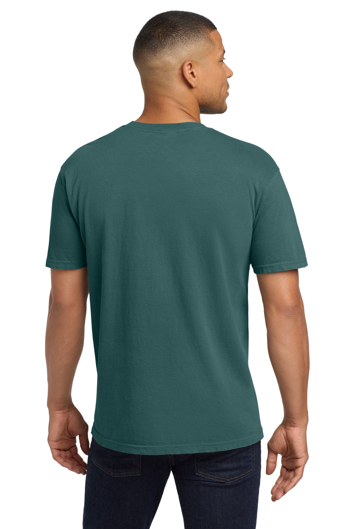 COMFORT COLORS  Heavyweight Ring Spun Pocket Tee - Blue Spruce