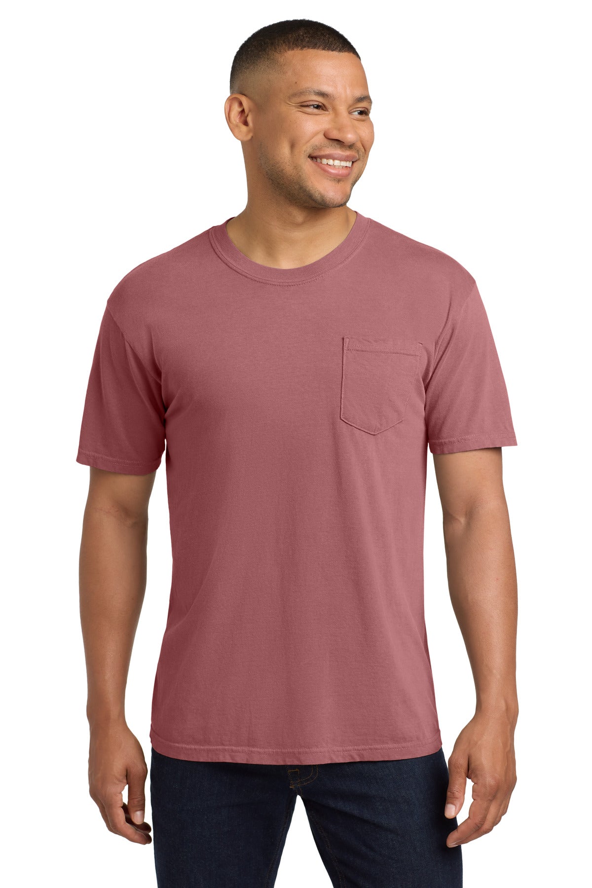 COMFORT COLORS  Heavyweight Ring Spun Pocket Tee - Brick
