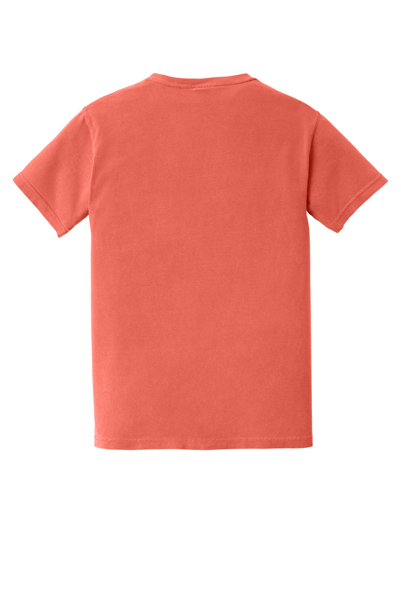 COMFORT COLORS  Heavyweight Ring Spun Pocket Tee - Bright Salmon