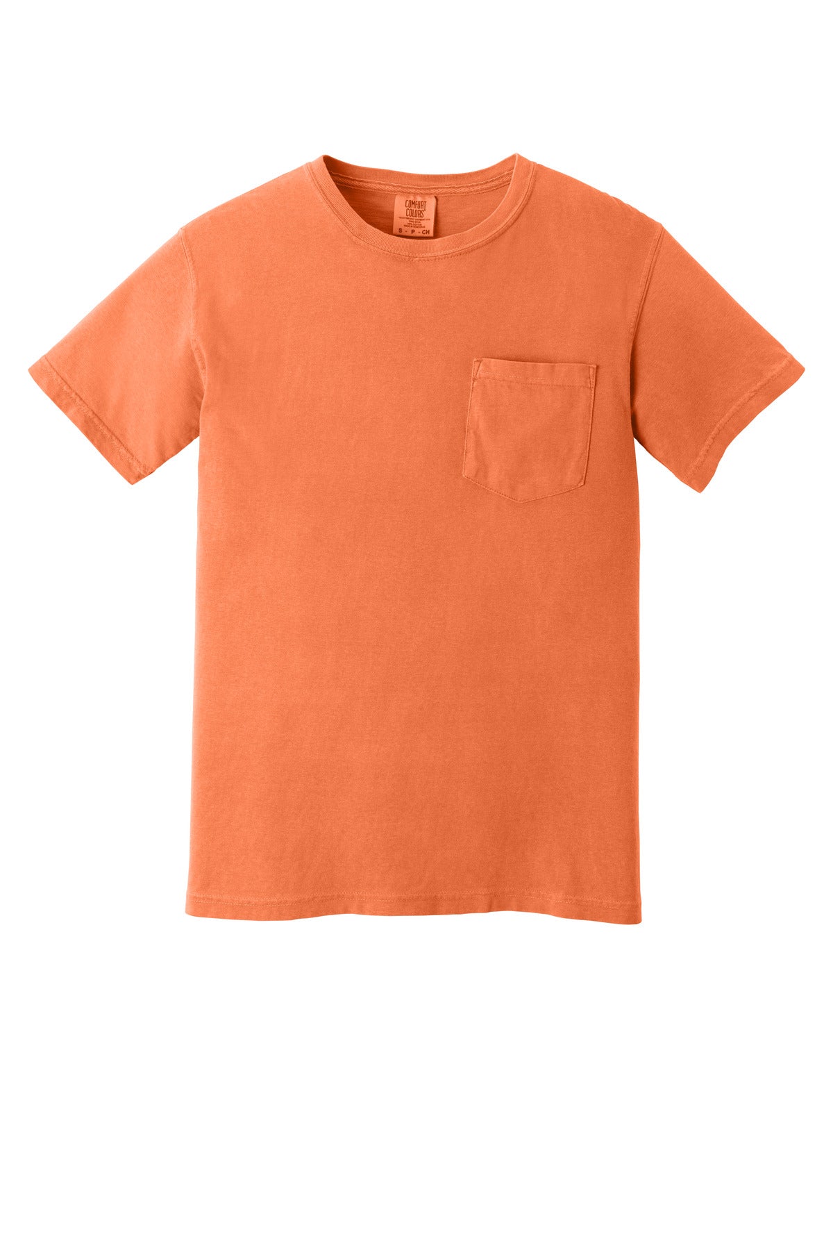 COMFORT COLORS  Heavyweight Ring Spun Pocket Tee - Burnt Orange