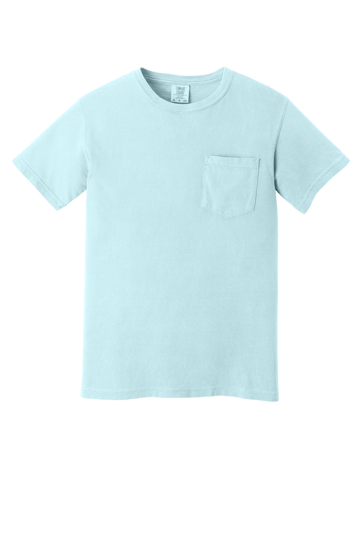COMFORT COLORS  Heavyweight Ring Spun Pocket Tee - Chambray