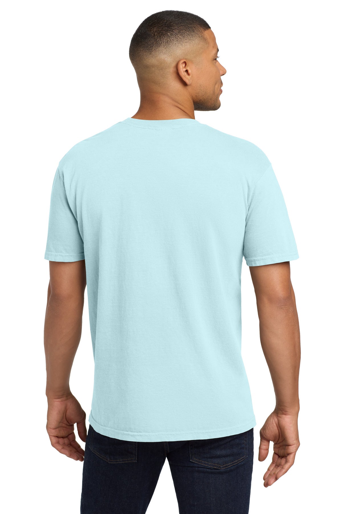COMFORT COLORS  Heavyweight Ring Spun Pocket Tee - Chambray