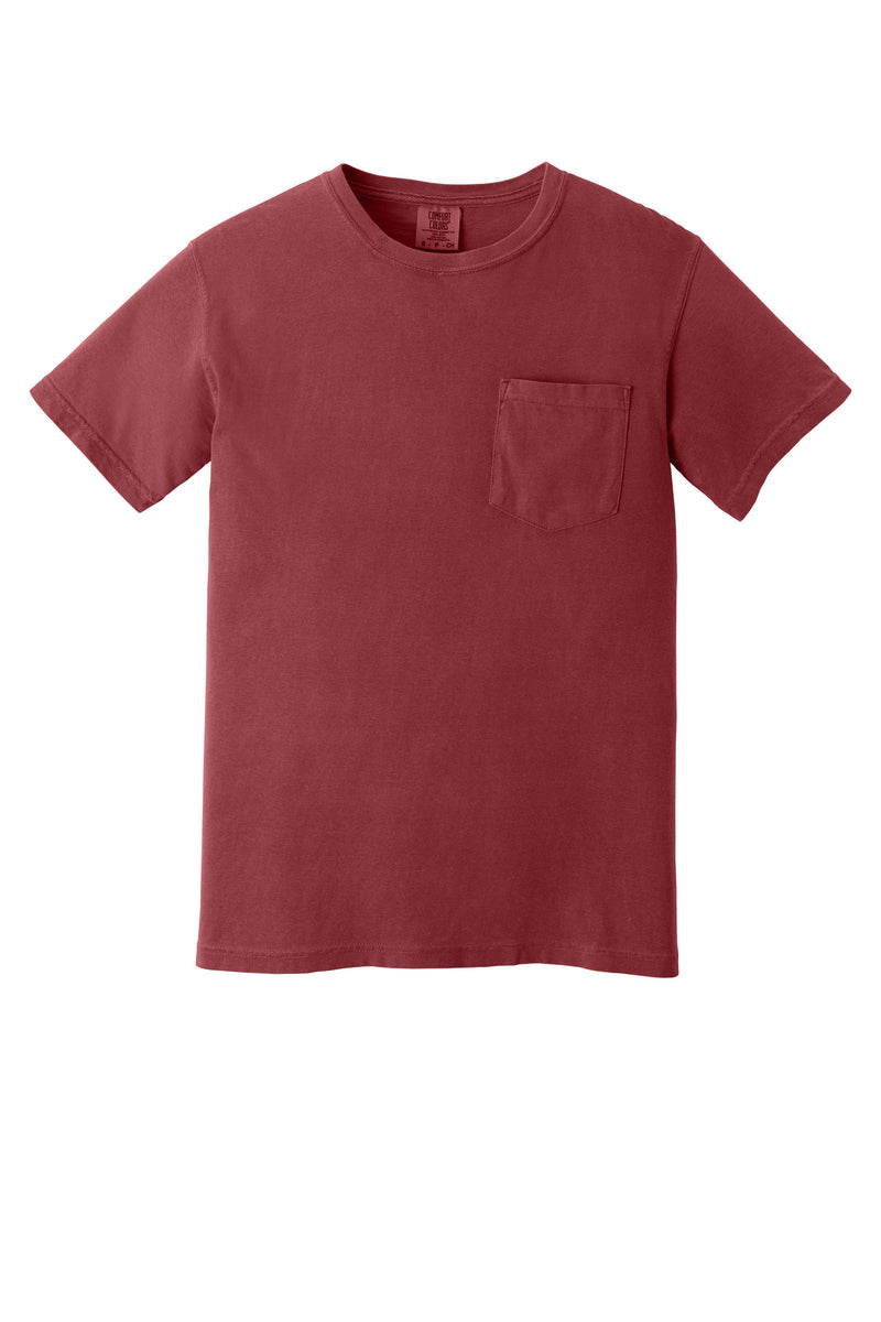 COMFORT COLORS  Heavyweight Ring Spun Pocket Tee - Chili
