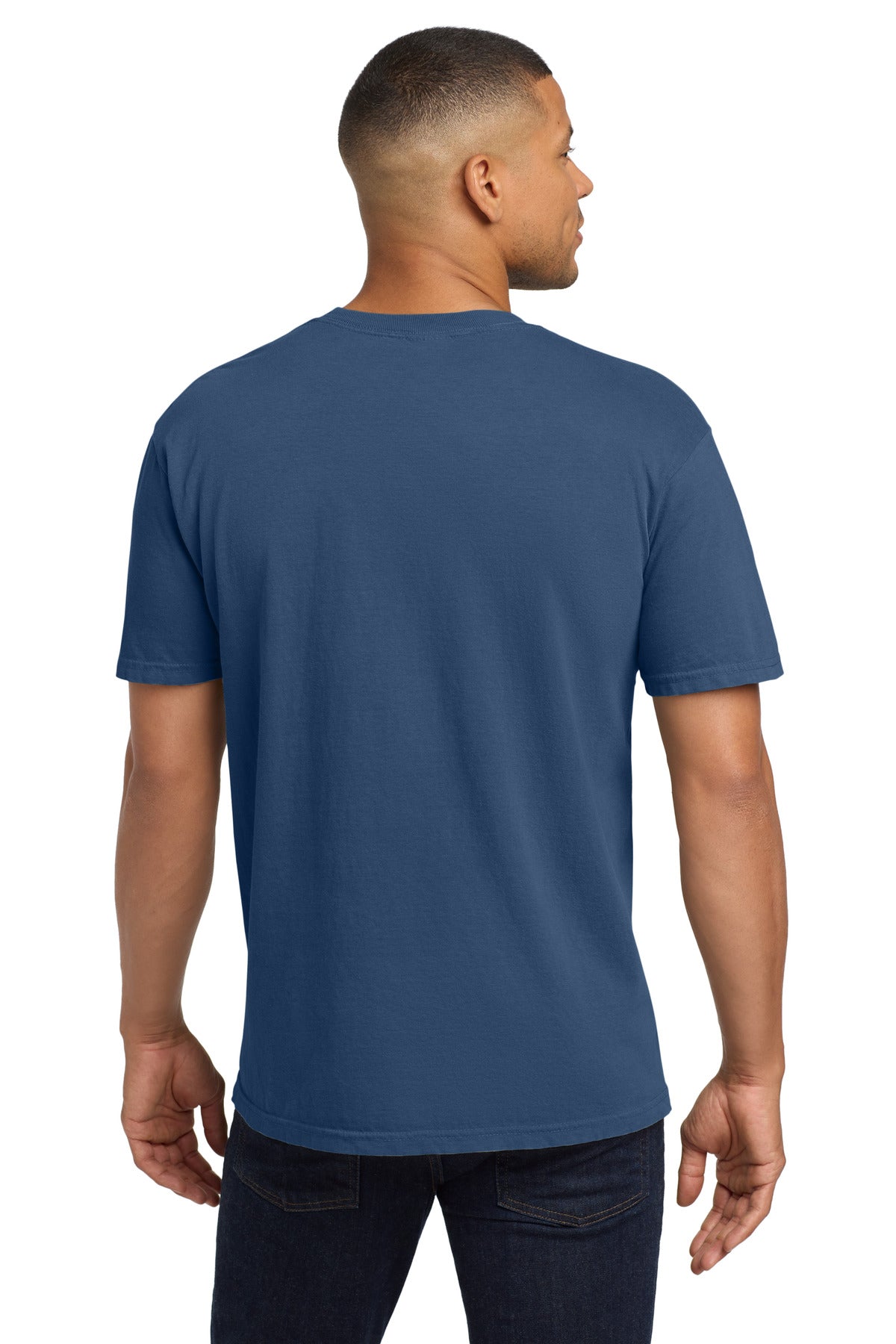 COMFORT COLORS  Heavyweight Ring Spun Pocket Tee - China Blue