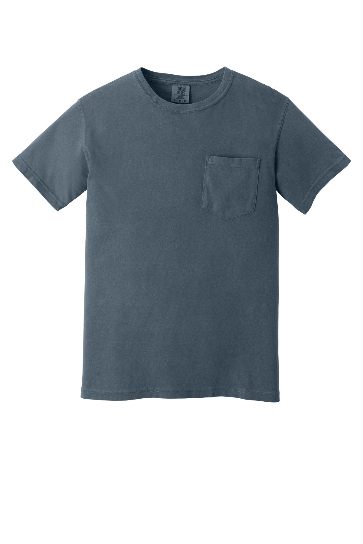 COMFORT COLORS  Heavyweight Ring Spun Pocket Tee - Denim