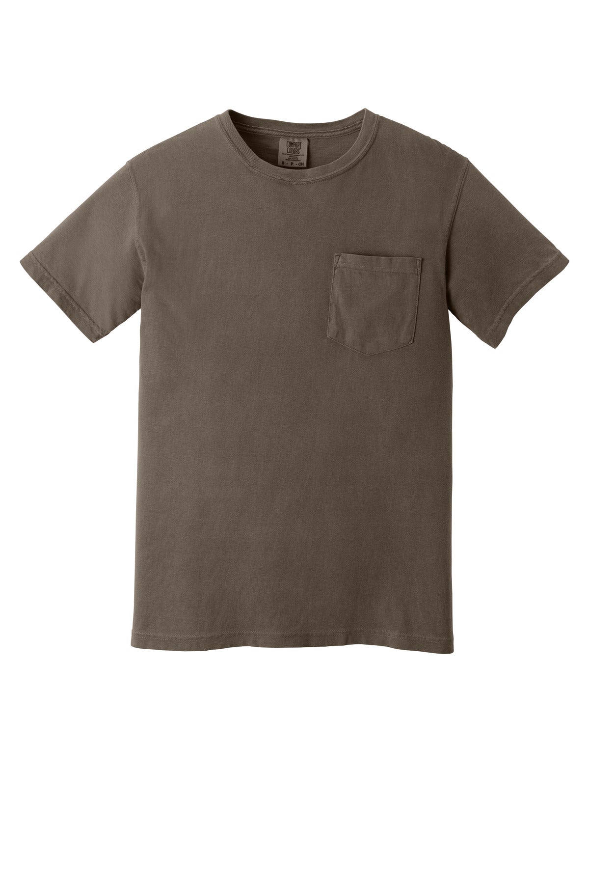 COMFORT COLORS  Heavyweight Ring Spun Pocket Tee - Espresso