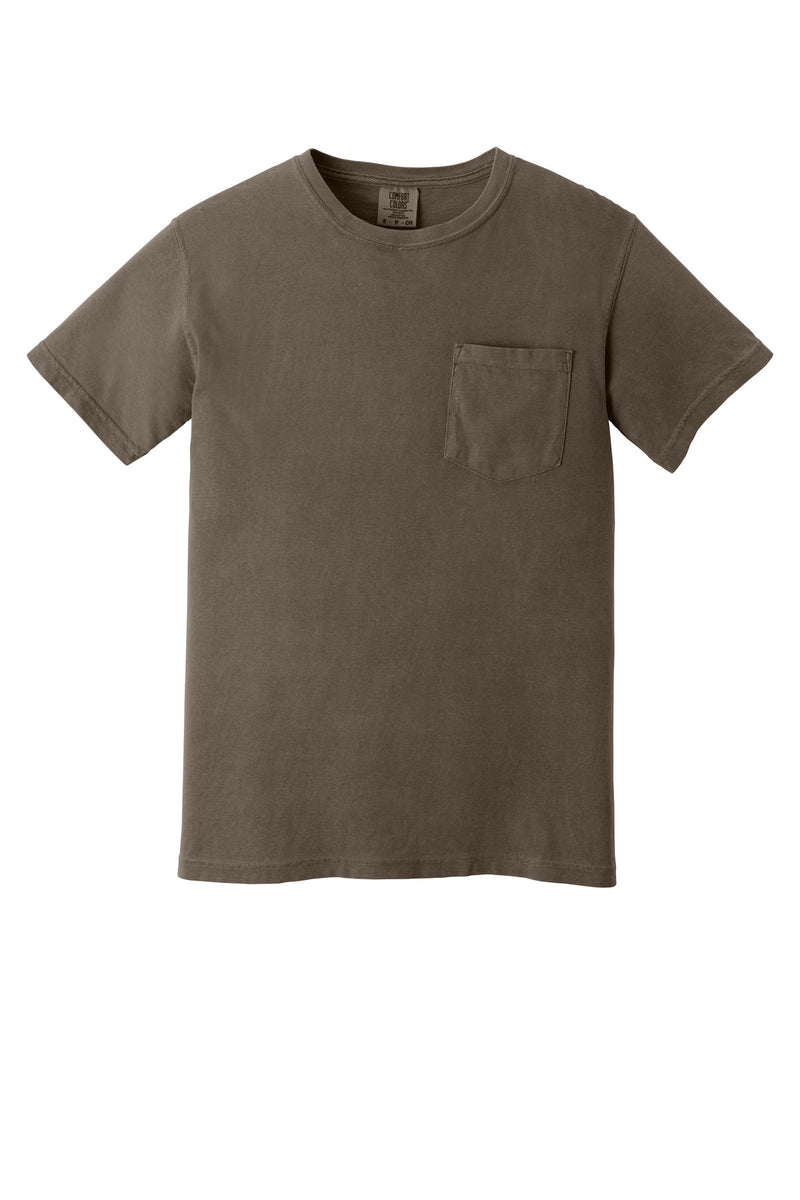 COMFORT COLORS  Heavyweight Ring Spun Pocket Tee - Espresso