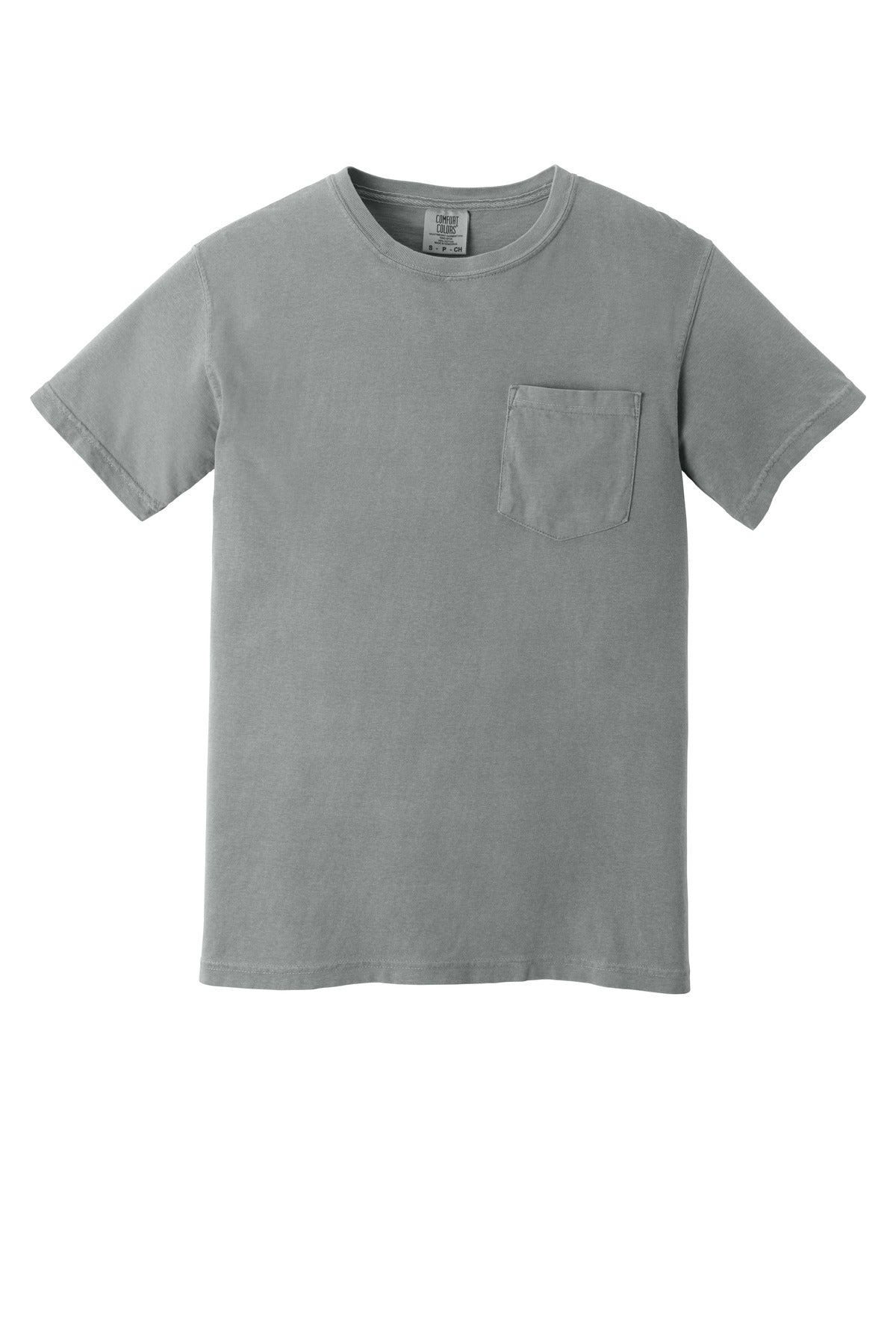 COMFORT COLORS  Heavyweight Ring Spun Pocket Tee - Granite