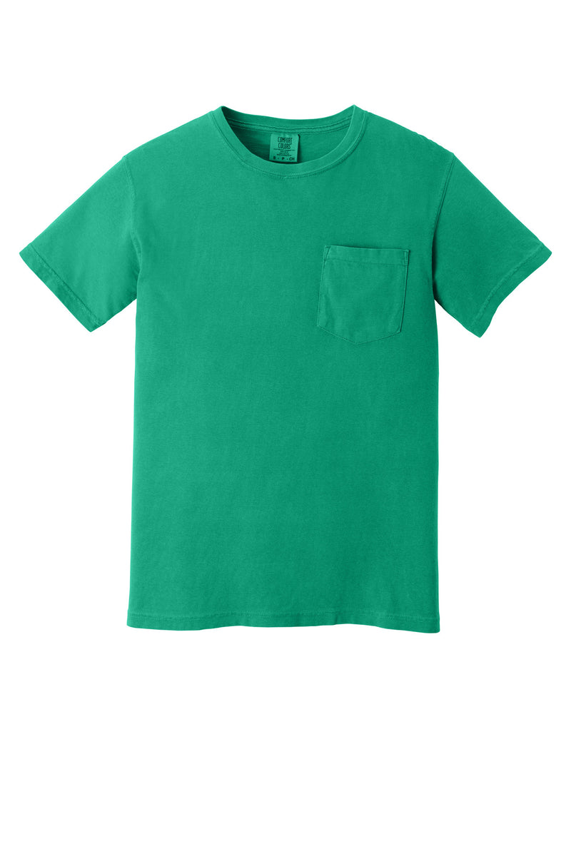COMFORT COLORS  Heavyweight Ring Spun Pocket Tee - Island Green