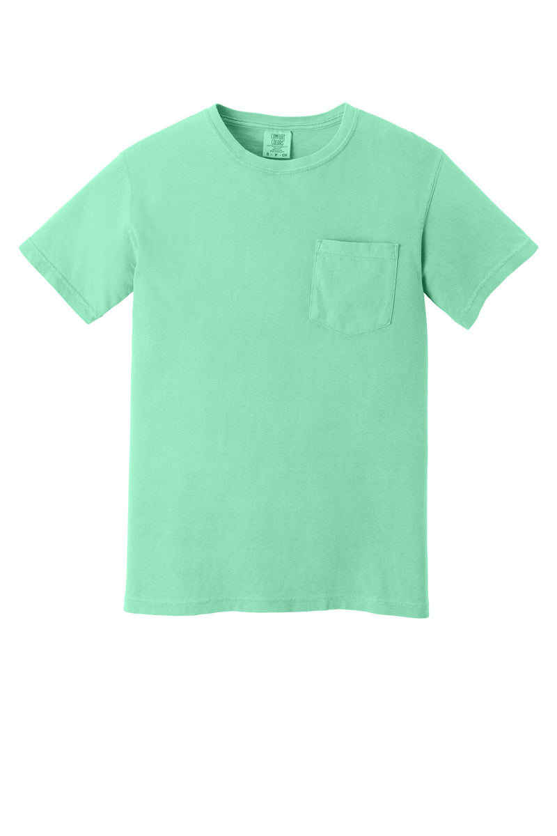 COMFORT COLORS  Heavyweight Ring Spun Pocket Tee - Island Reef