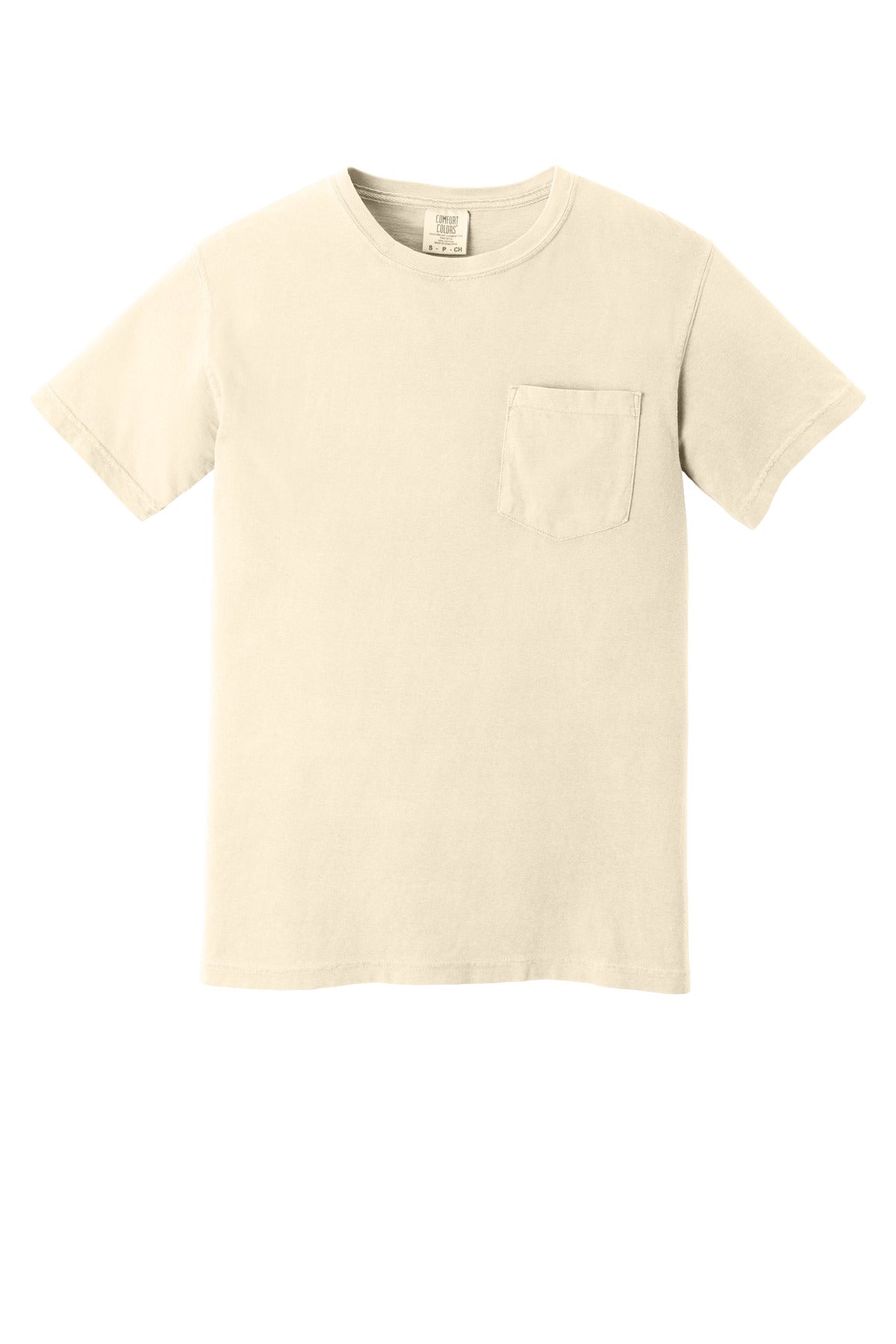 COMFORT COLORS  Heavyweight Ring Spun Pocket Tee - Ivory