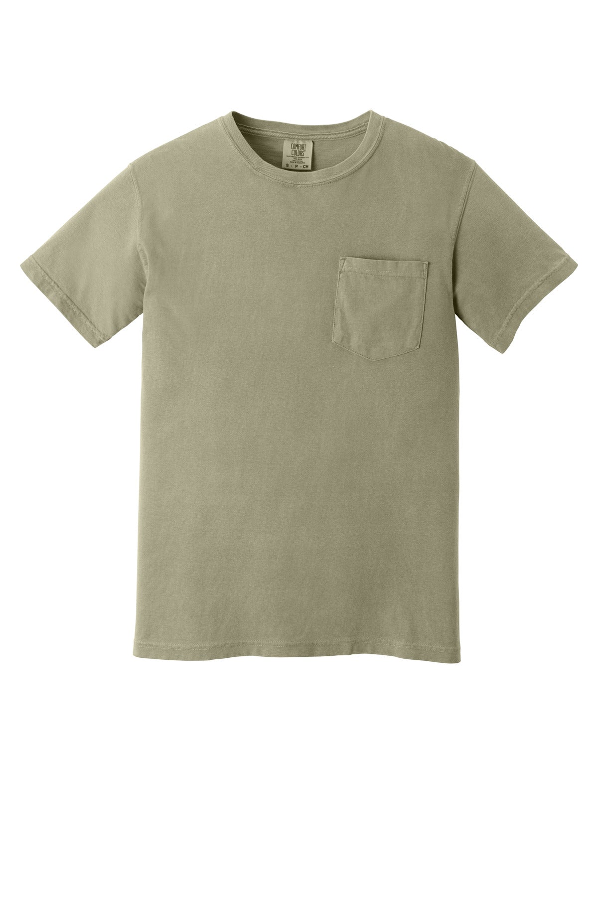 COMFORT COLORS  Heavyweight Ring Spun Pocket Tee - Khaki