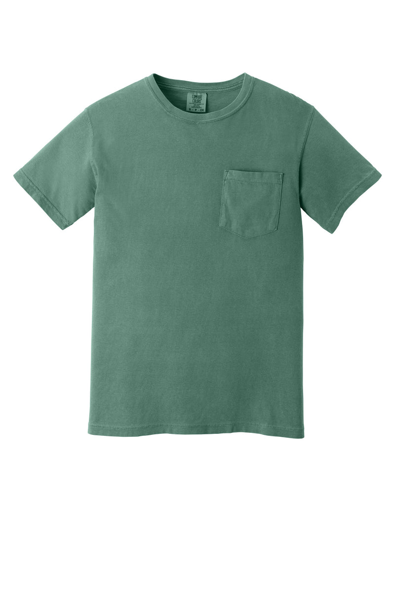 COMFORT COLORS  Heavyweight Ring Spun Pocket Tee - Light Green