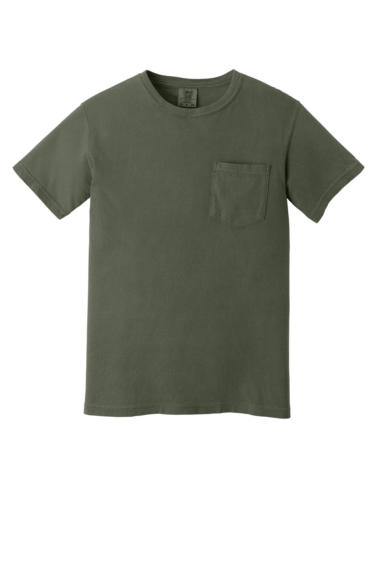 COMFORT COLORS  Heavyweight Ring Spun Pocket Tee - Moss
