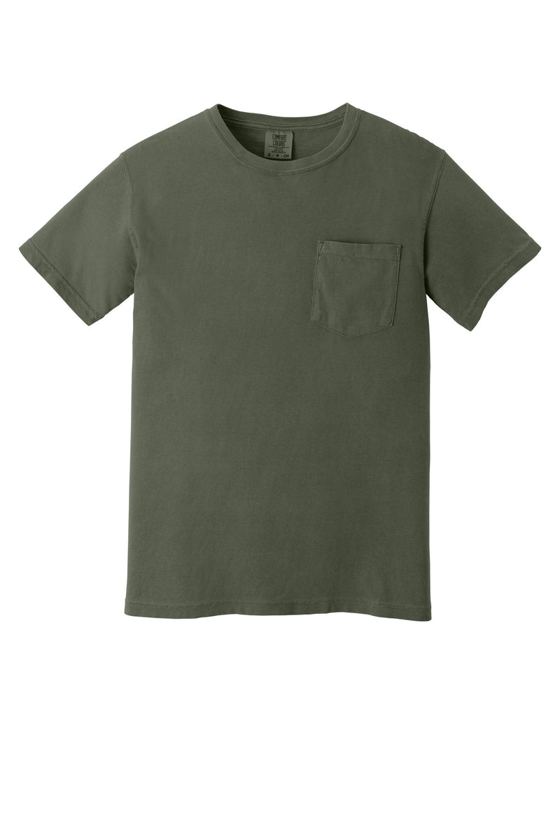 COMFORT COLORS  Heavyweight Ring Spun Pocket Tee - Moss
