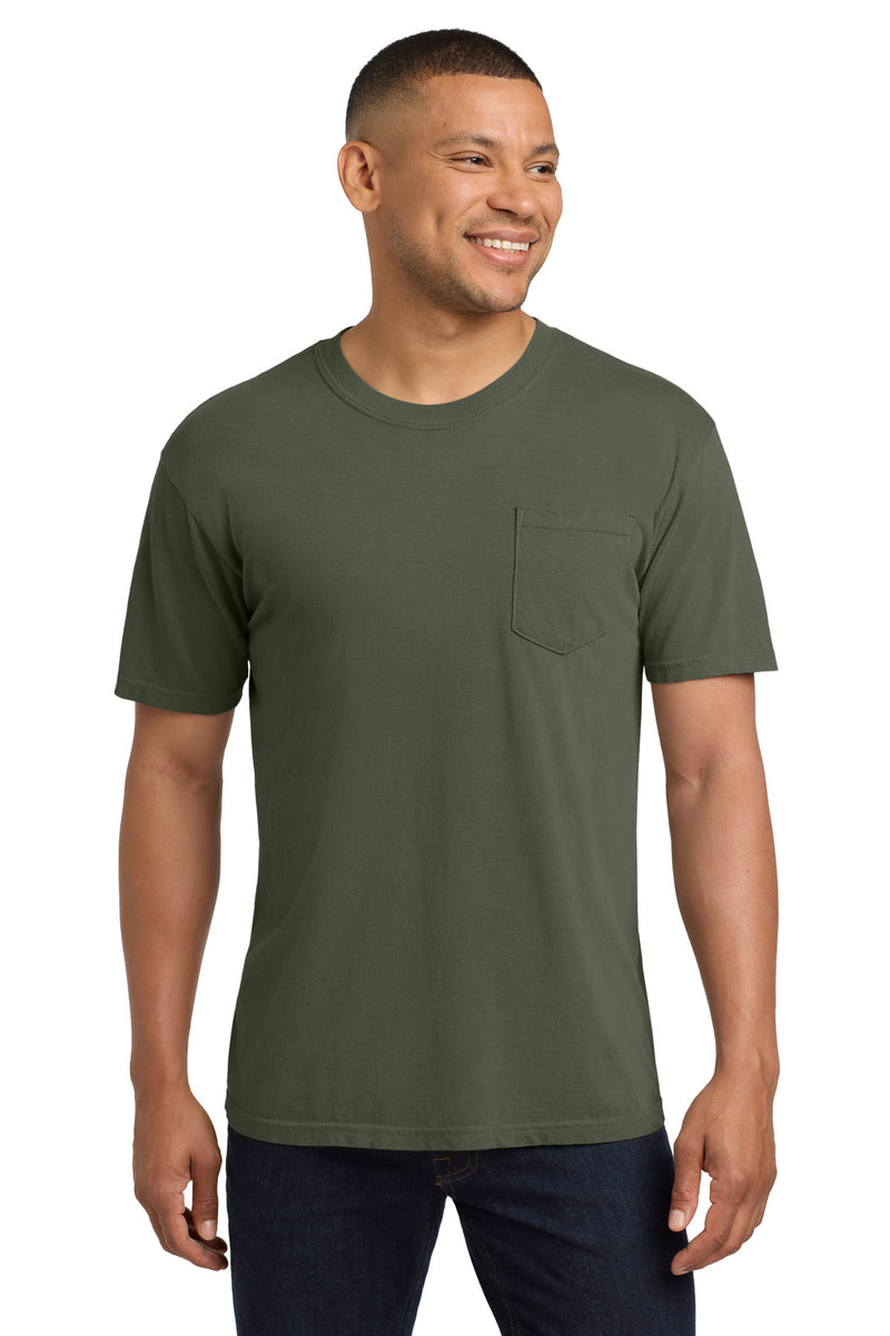 COMFORT COLORS  Heavyweight Ring Spun Pocket Tee - Moss