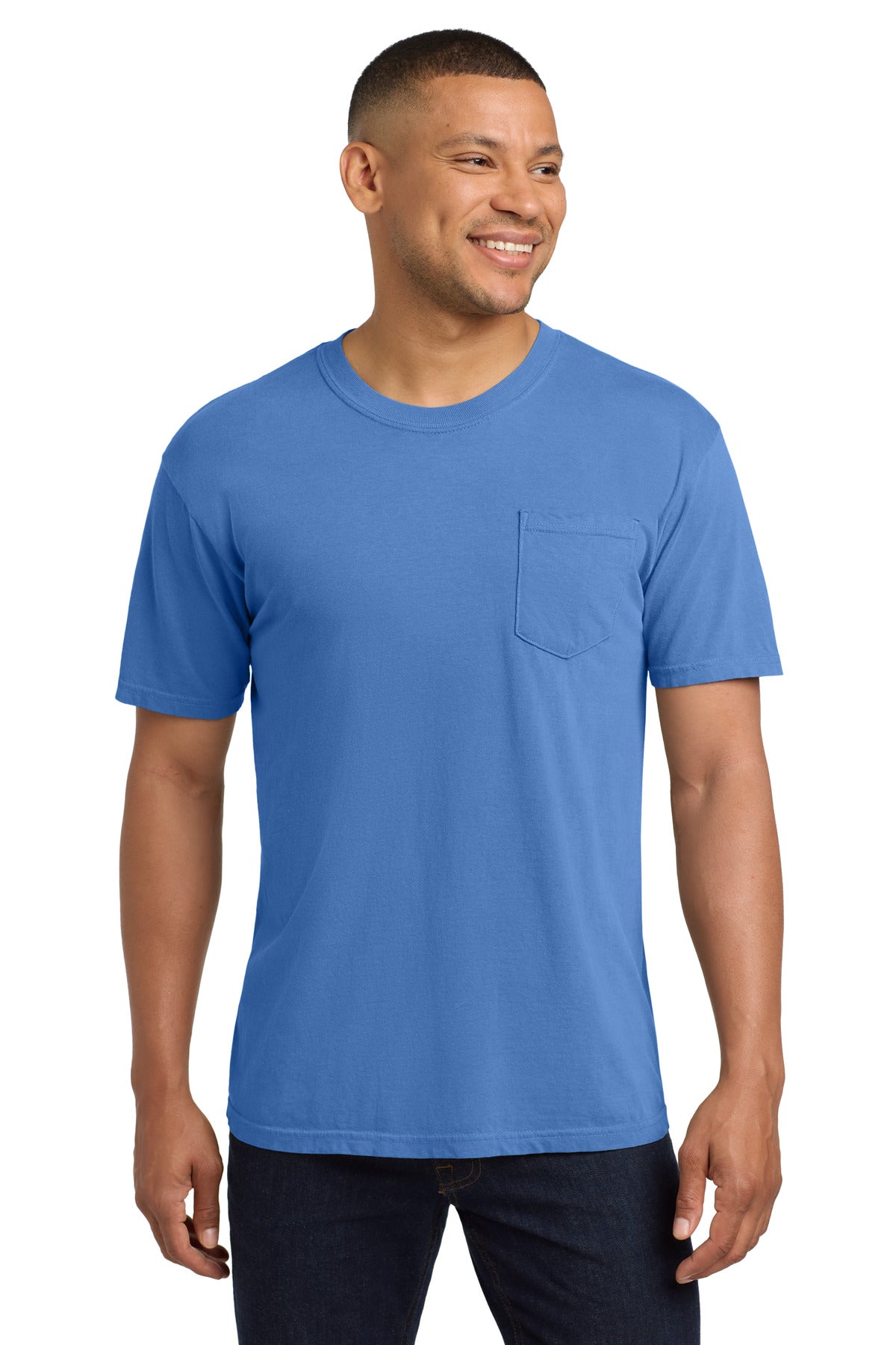 COMFORT COLORS  Heavyweight Ring Spun Pocket Tee - Mystic