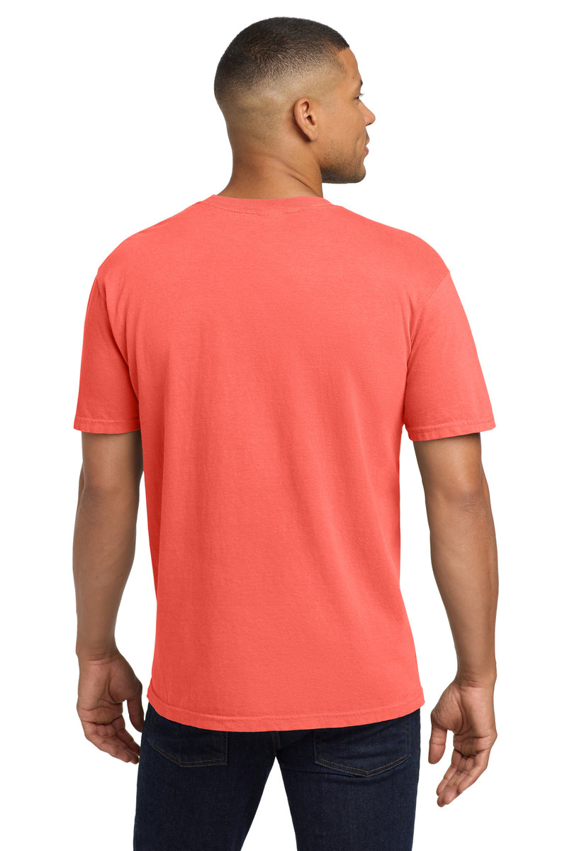 COMFORT COLORS  Heavyweight Ring Spun Pocket Tee - Neon Red Orange
