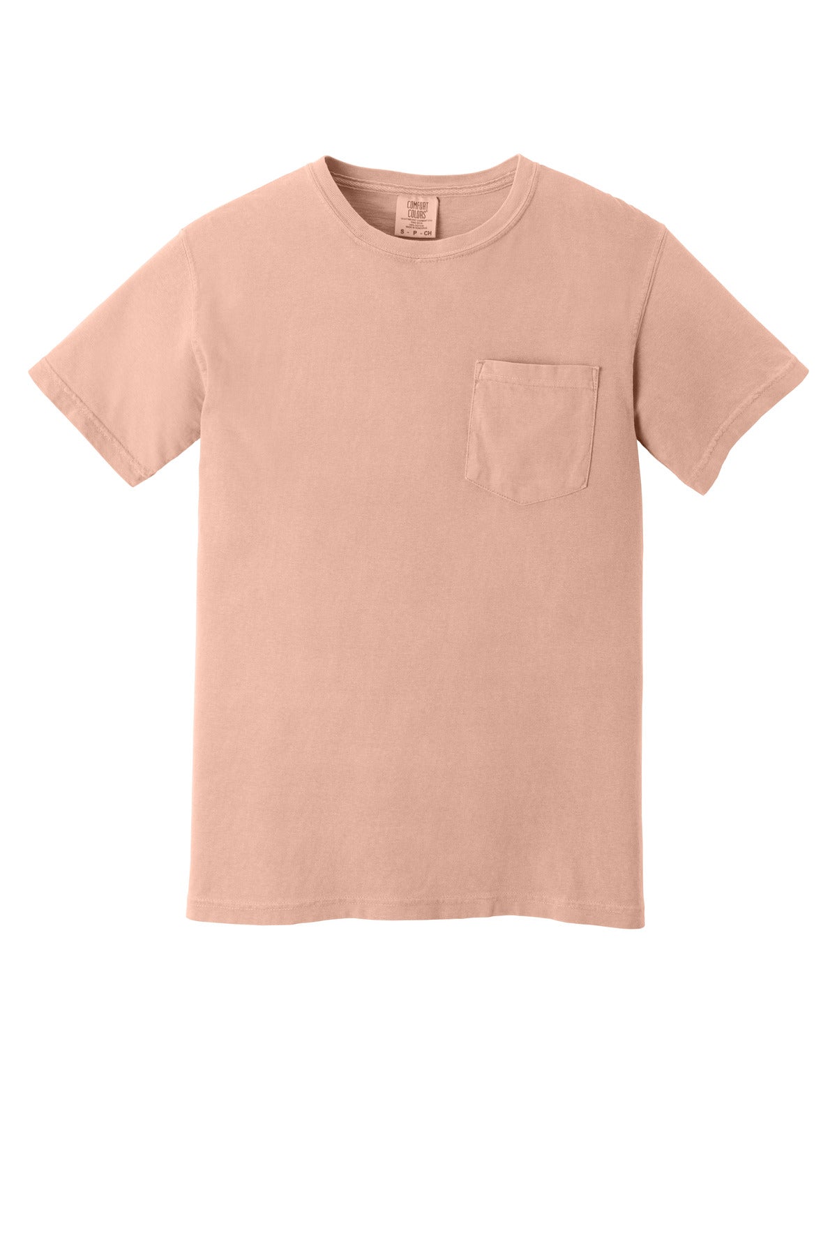 COMFORT COLORS  Heavyweight Ring Spun Pocket Tee - Peachy
