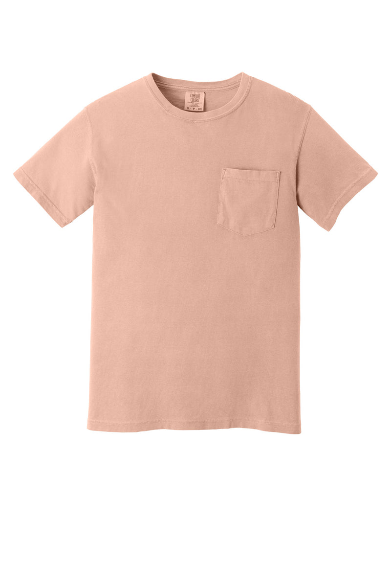 COMFORT COLORS  Heavyweight Ring Spun Pocket Tee - Peachy